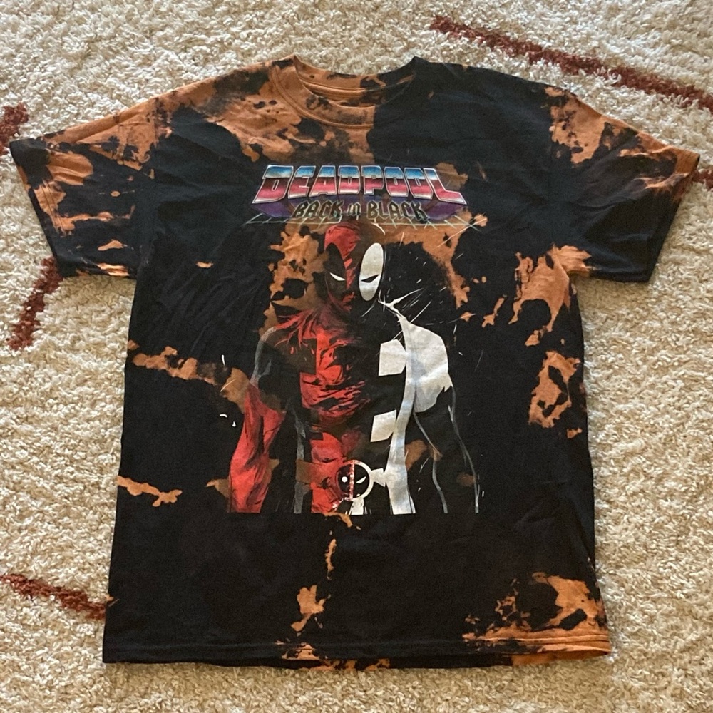 Marvel Deadpool Tie Dye T-Shirt Medium